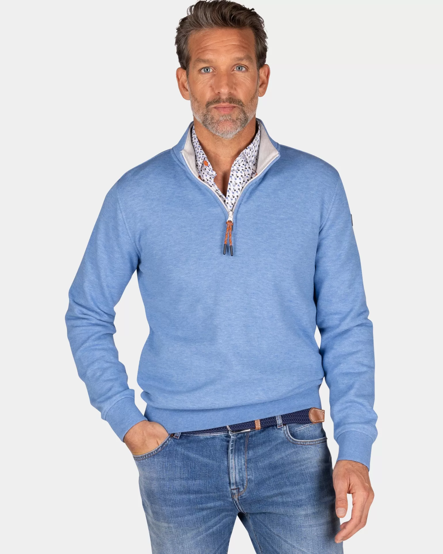 Blue Half-zip Sweater - | NZA New Zealand Aucklanc Online