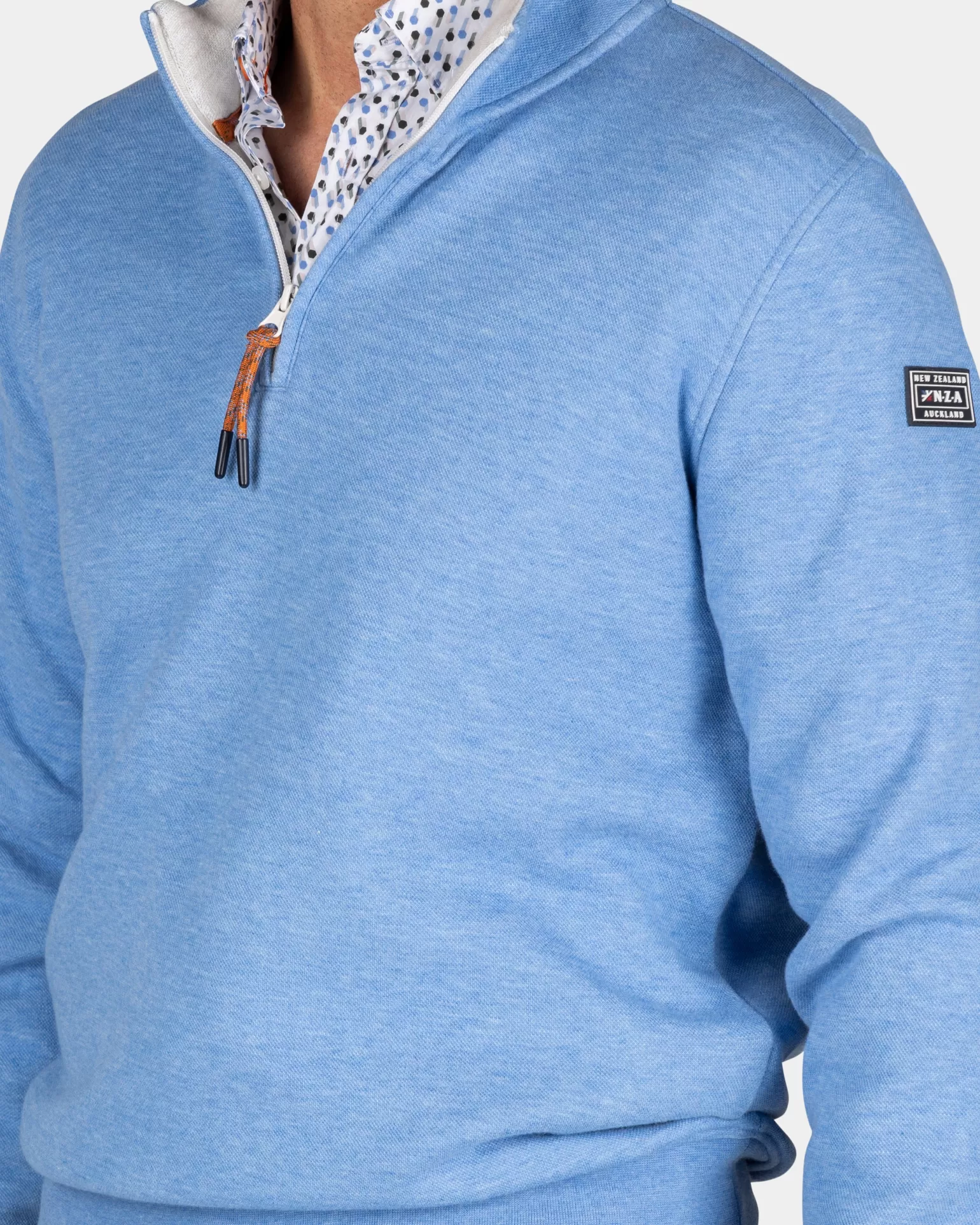 Blue Half-zip Sweater - | NZA New Zealand Aucklanc Online