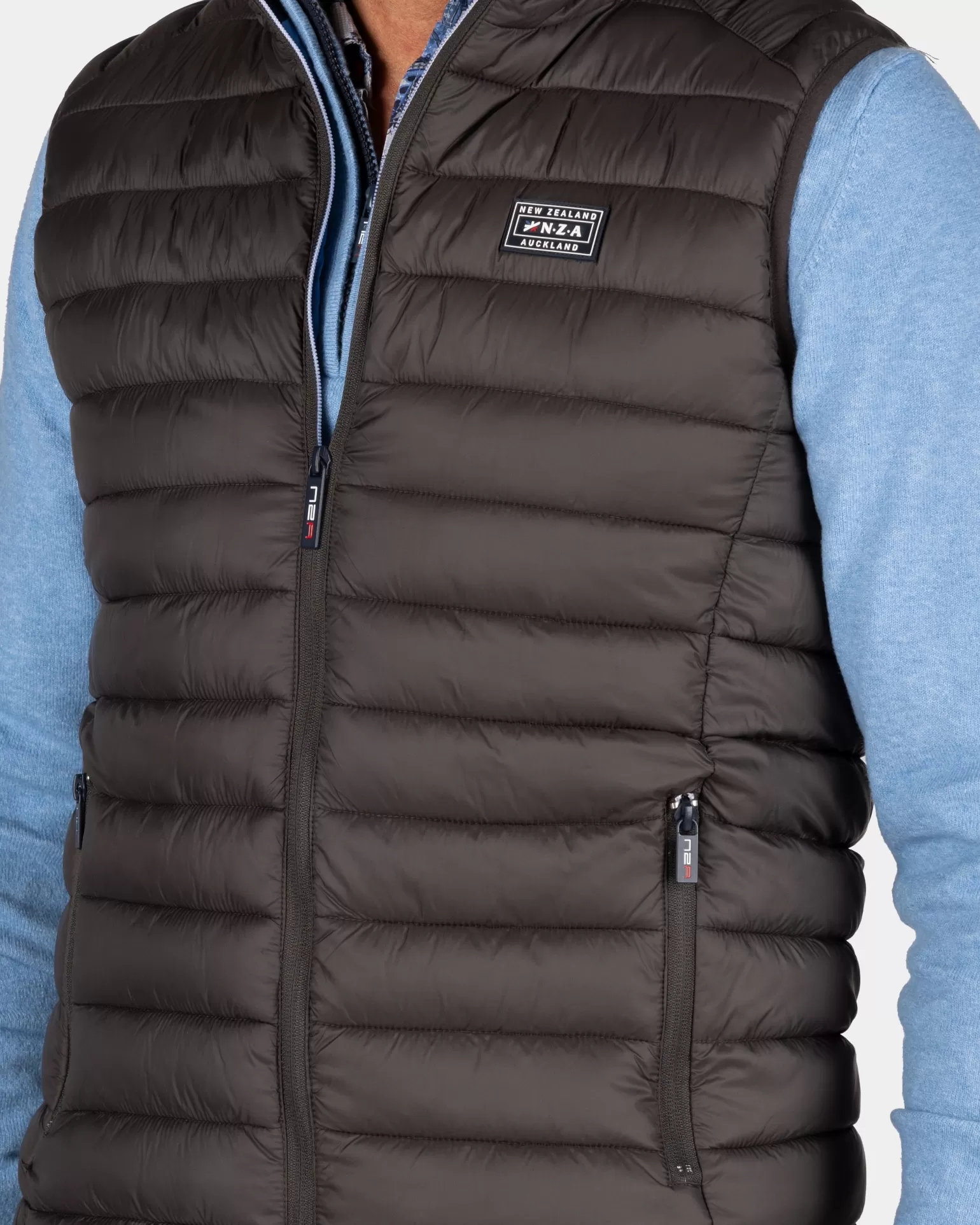 Brown Padded Vest - | NZA New Zealand Aucklanc Flash Sale