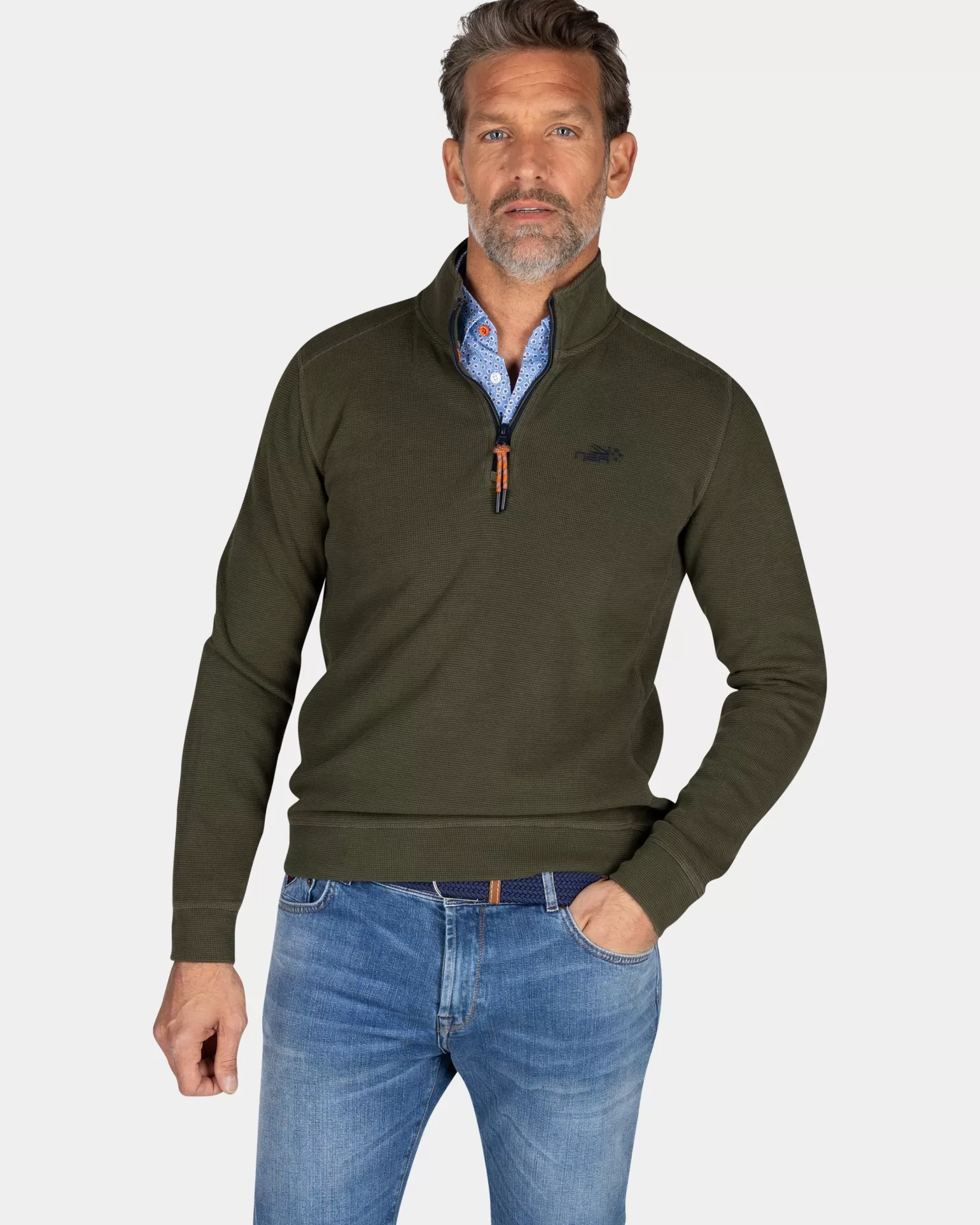 Dark Green Half-zip Sweater - | NZA New Zealand Aucklanc Best