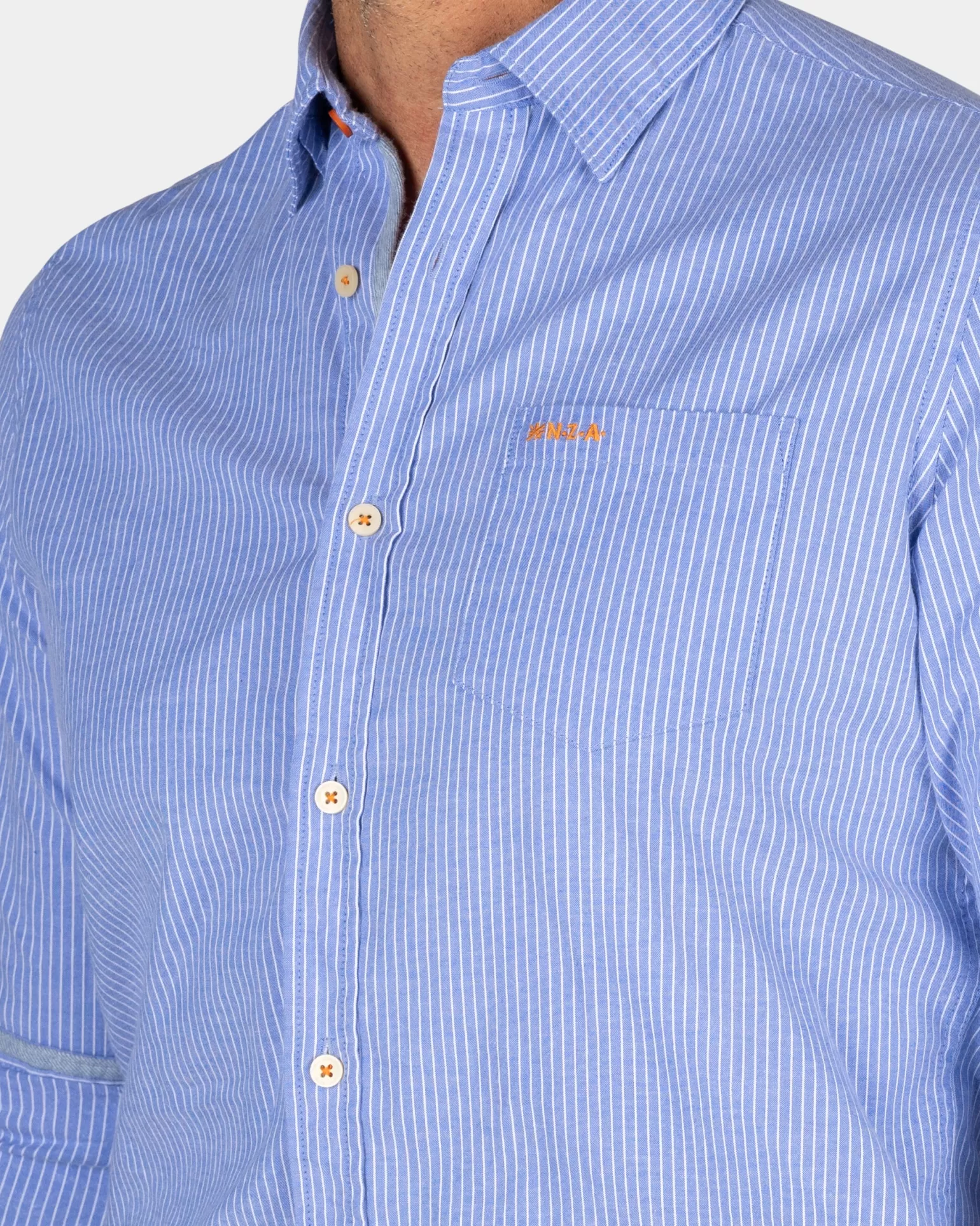 Finely Striped Shirt - | NZA New Zealand Aucklanc Discount