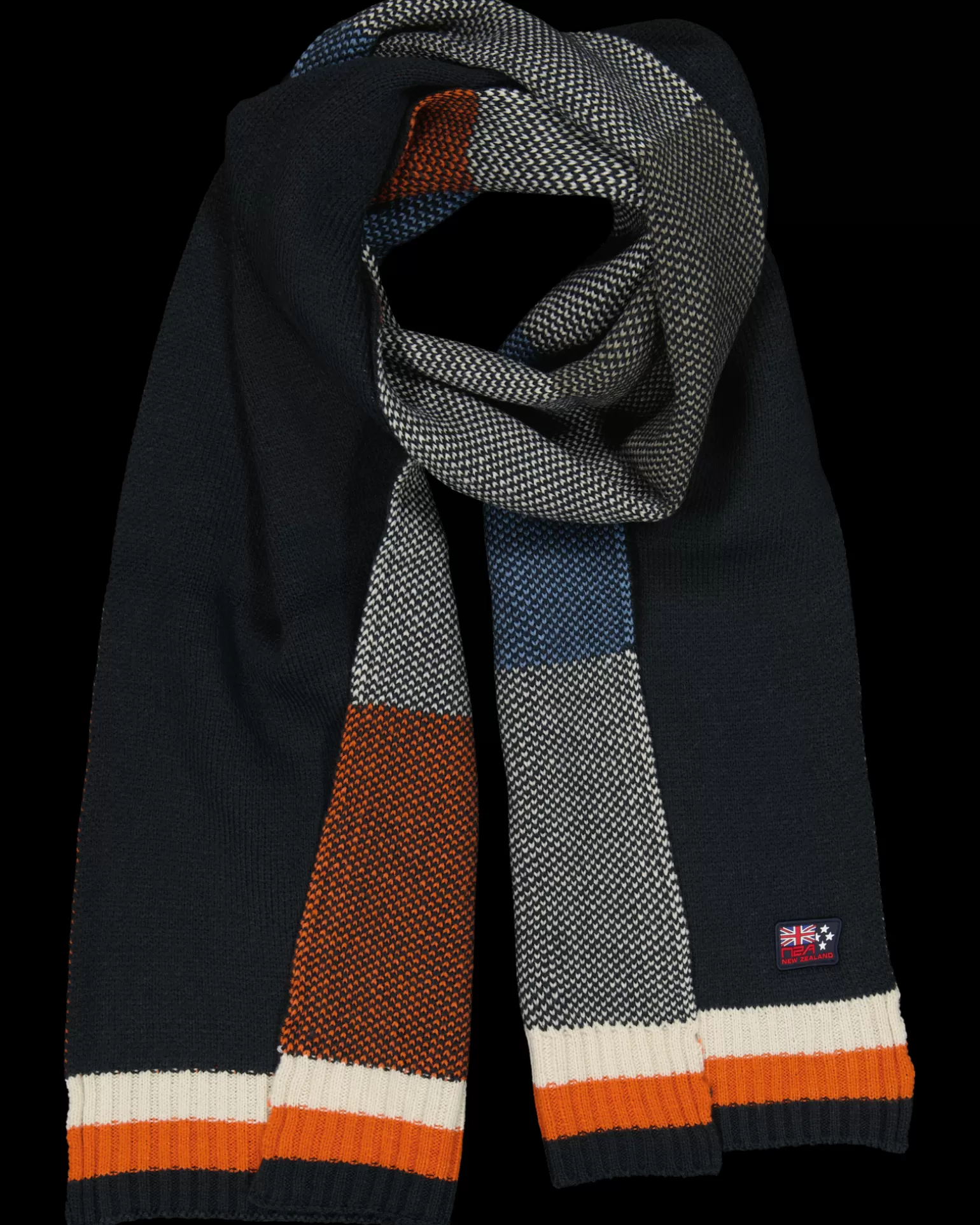 Knitted Navy Scarf - | NZA New Zealand Aucklanc Shop