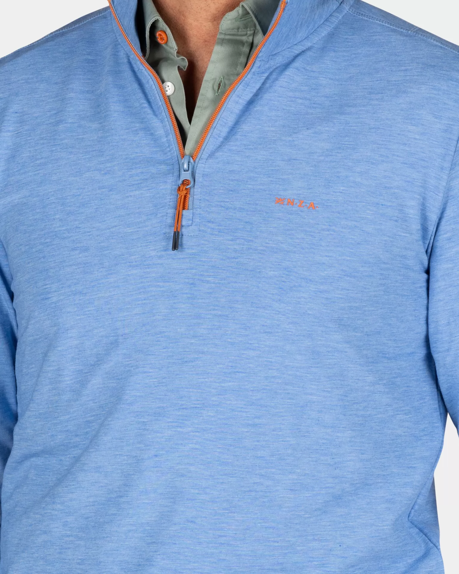 Light Blue Half-zip Sweater - | NZA New Zealand Aucklanc Best Sale