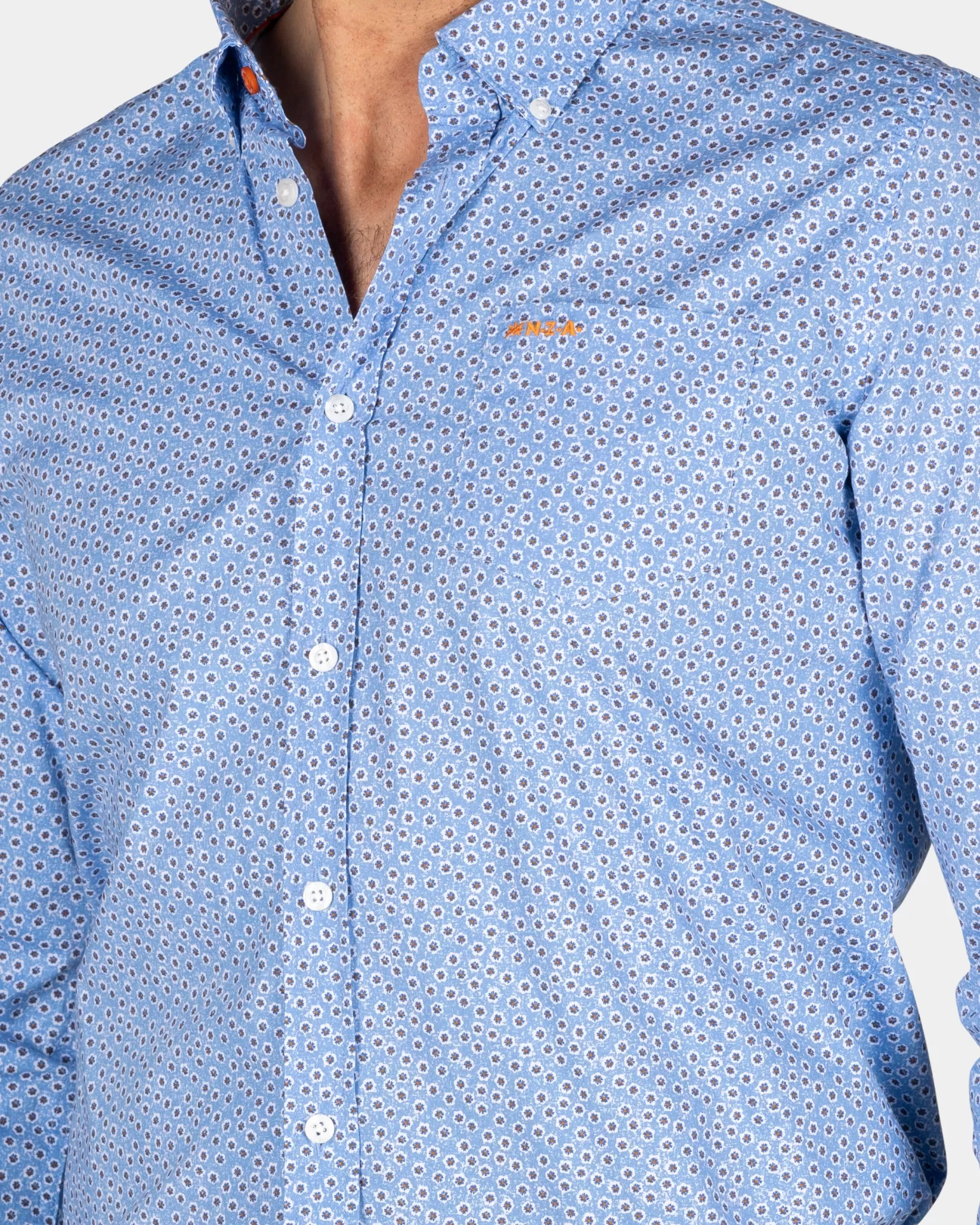 Light Blue Poplin Shirt - | NZA New Zealand Aucklanc Discount