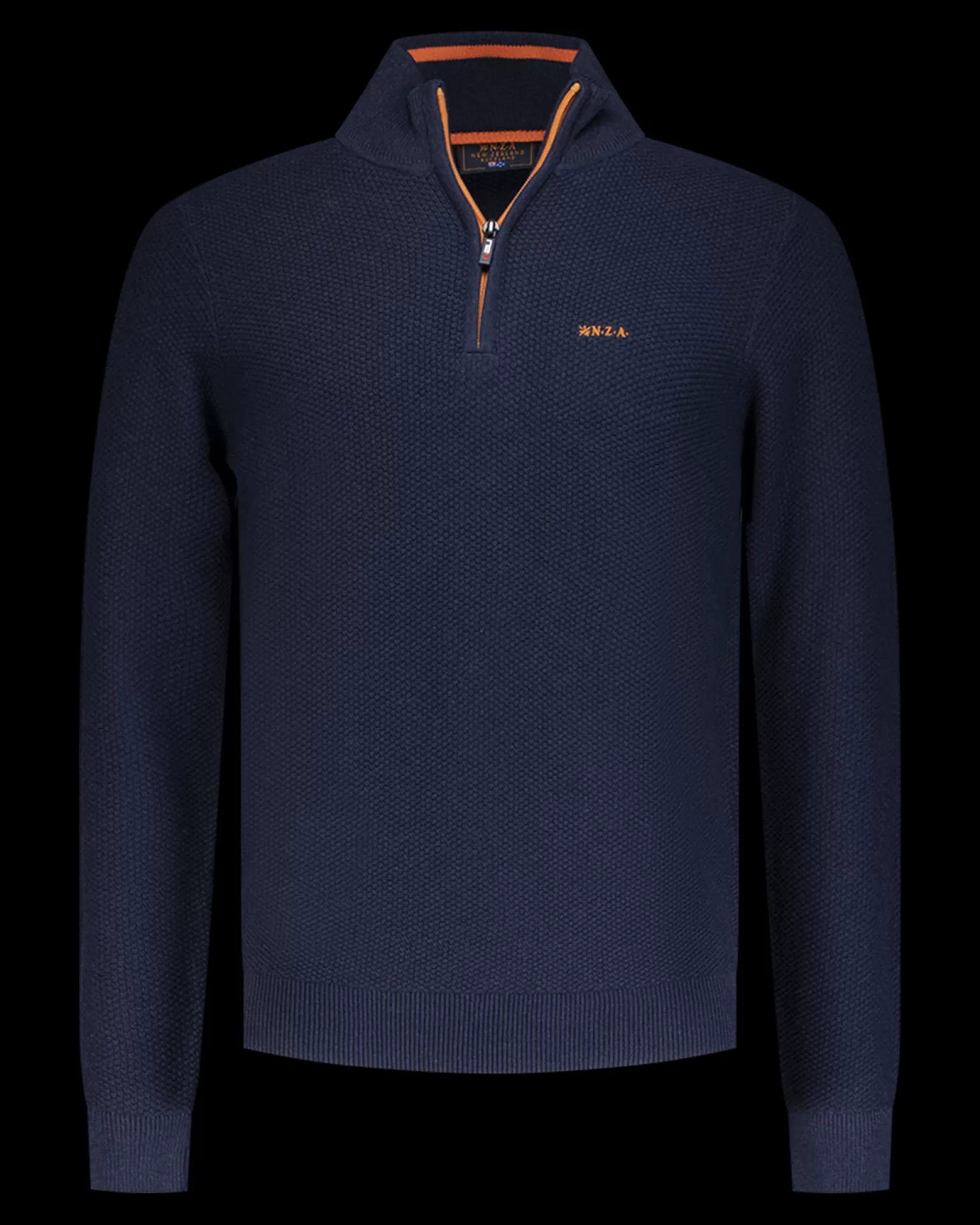 Navy Cotton Half-zip Sweater - | NZA New Zealand Aucklanc Cheap