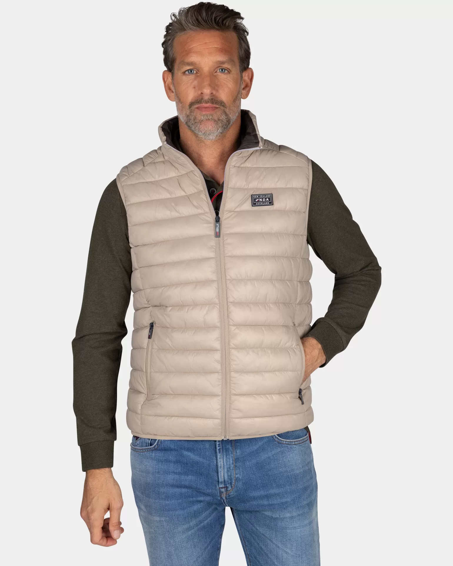 Sand-colored Padded Vest - | NZA New Zealand Aucklanc Best