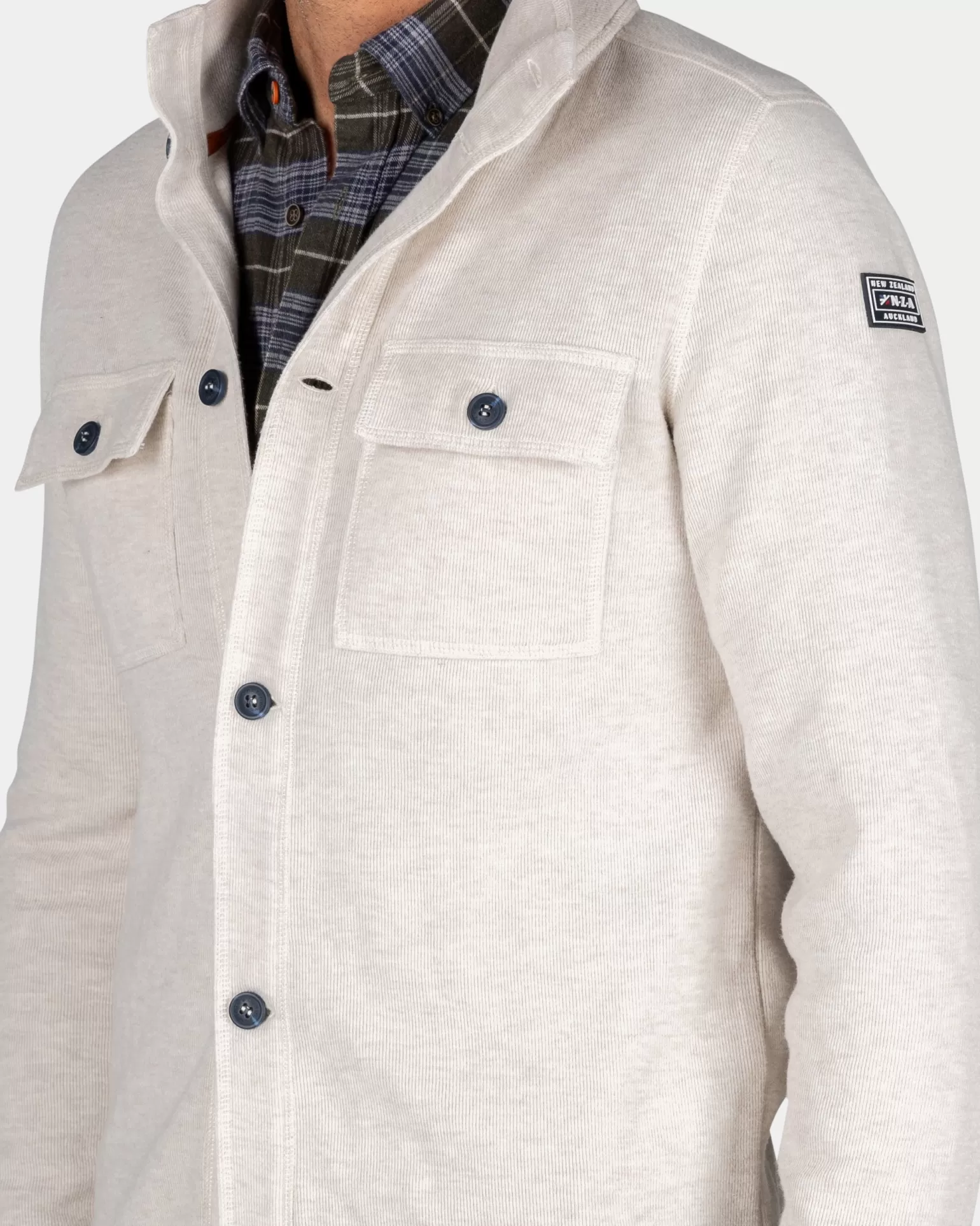 White Cotton Overshirt - | NZA New Zealand Aucklanc Store